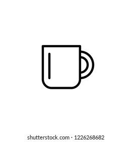 Modern cup of coffee icon