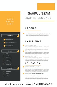 Modern Curriculum vitae (CV) template Business, Modern online Curriculum vitae (CV) template