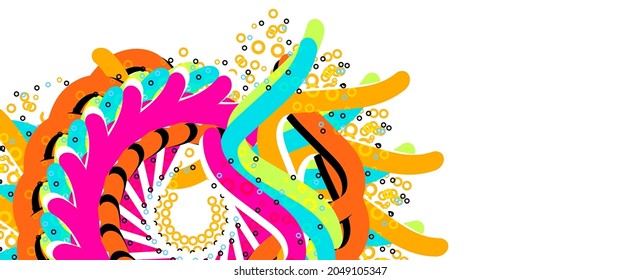 moderne Kurve abstrakter Präsentationshintergrund. abstrakte moderne grafische Elemente. farbige Formen und Linien.