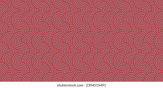 Modern curve overlap seamless pattern abstract background vector illustration