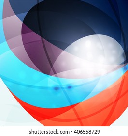 Plantilla de rayas de curva moderna