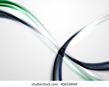 Plantilla de rayas de curva moderna