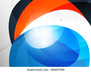 Modern curve stripes template, corporate business background