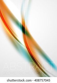 Modern curve stripes template, corporate business background