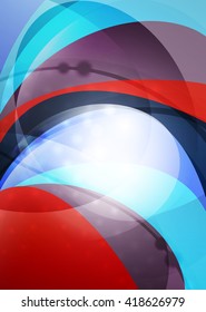Modern curve stripes template, corporate business background