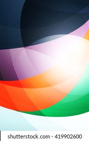Modern curve stripes template, corporate business background
