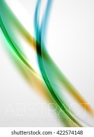 Modern curve stripes template, corporate business background