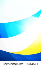 Modern curve stripes template, corporate business background