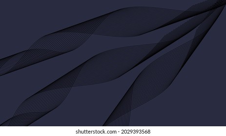 Modern curve wave abstract background,abstract decoration,dark blue background