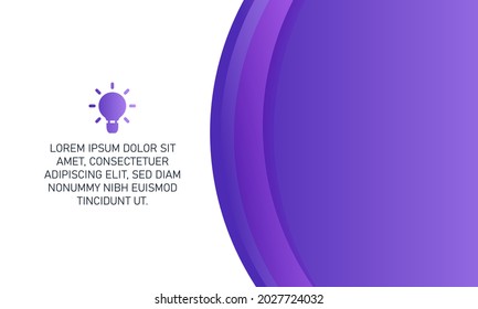 Modern Curved Purple Presentation Background