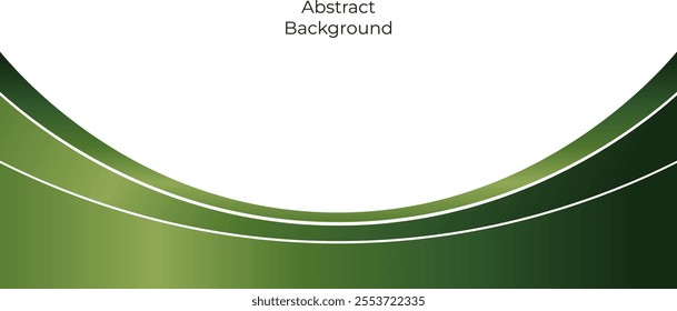 Modern Curves Background in Green Gradient , Curve Abstract background