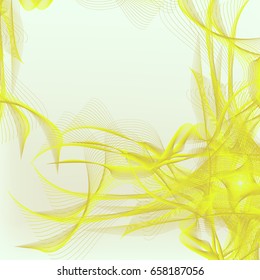 modern curves yellow lines background