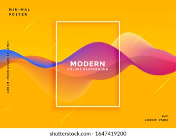 modern curvy fluid wavy shape background design