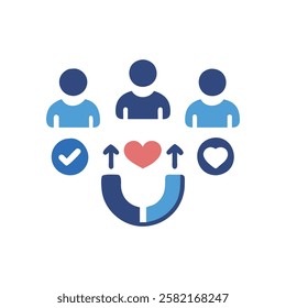 Modern Customer Retention Logo Design