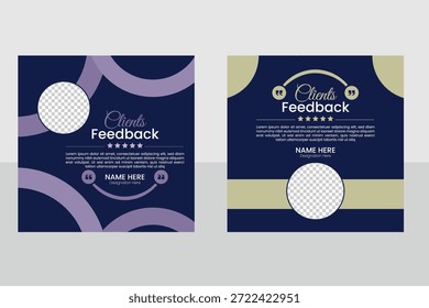 Modernes Design für Kundenbewertungen und Vorlagen für Kundenfeedback 