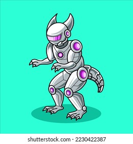 modern customer service robots mascot