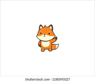 Modern Cute Fox Logo Design