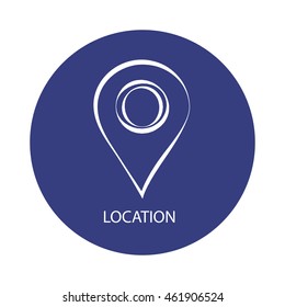 Modern and cute icon location