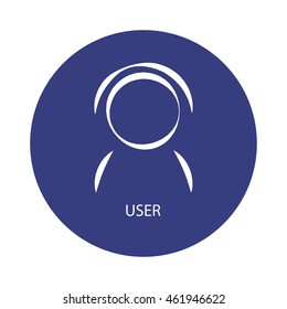 Modern and cute user icon