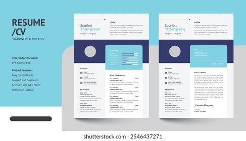 Modelo moderno CV Resume Design