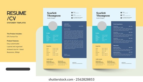 Modern CV Resume design template