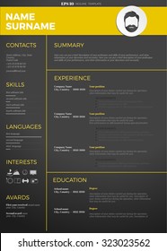 modern cv resume template