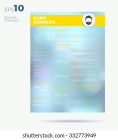 modern cv resume template