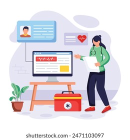  Modern Cyber Monday Flat Illustrations
