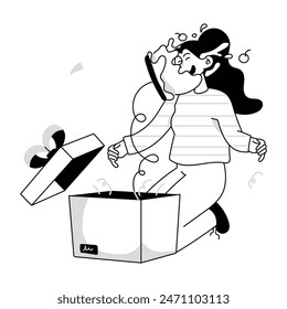  Modern Cyber Monday Flat Illustrations
