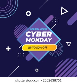 Modern Cyber Monday Sale Template for Promotions