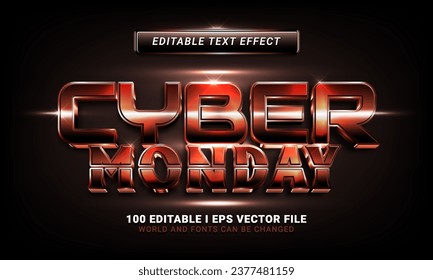 modern cyber monday text effect