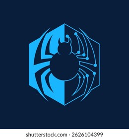 Modern Cyber Security Digital Connection Graphic Symbol