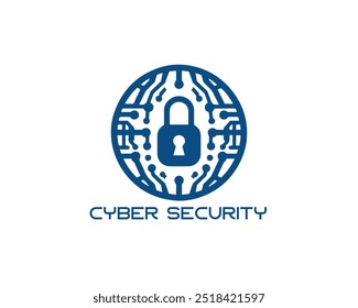  Moderna Ilustración vectorial de logotipos de seguridad cibernética.