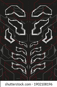 Modern Cyberpunk Background.Vector Illustration With Futuristic Elements.