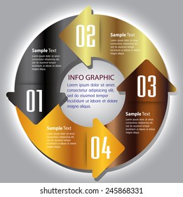 Modern Cycle Text Box Template Website Stock Vector (Royalty Free ...