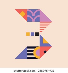 Modern cyrillic bauhaus font, geometric swiss type. Vector alphabet, cyrillic font typography, colorful letters. Brutalism uppercase creative vibrant font