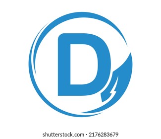 modern D letter logo design template Abstract icon