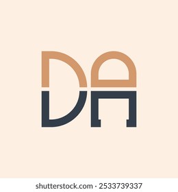 Modern DA Letter Logo Design. Creative and Versatile DA Logo Design Suitable for all Businesses