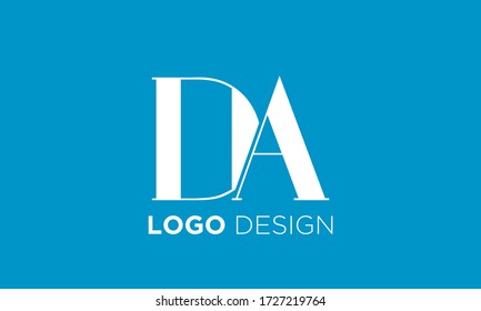 modern DA letter logo vector,simple DA letter
