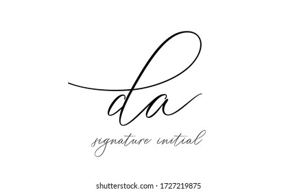 modern DA letter logo vector,simple DA letter
