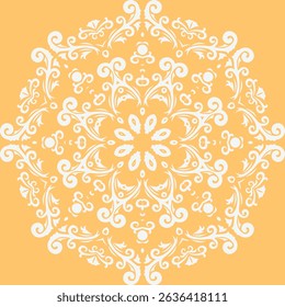 Modern Damask Patterns Endless Ethnic Floral Patternfolk Embroidery, Aztec Ornament Print. Design for Carpet, Wallpaper, Clothing, Wrapping, Fabric