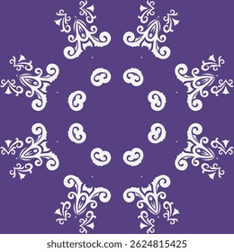 Moderno Damask Patterns Folklore Padrão Étnico Shirtfolk Bordado, Aztec Ornament Print. Design para tapete, Papel de parede, Roupas, Envoltório, Tecido