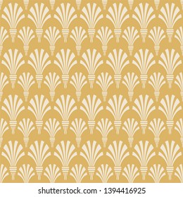 Modern damask seamless pattern. Green background texture. Vector illustration