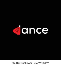 Modern Dance Logo Design with Elegant Silhouette for Branding and Entertainment