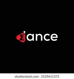 Modern Dance Logo Design with Elegant Silhouette for Branding and Entertainment