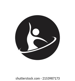 modern Dance logo vector design symbol