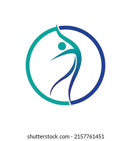 Modern Dance Logo Vector Design Symbol Stock Vector (Royalty Free ...