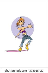 Modern dancer boy