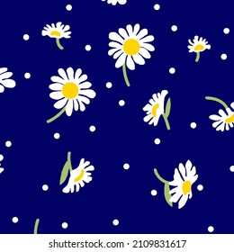 Modern Dandelion Flower Pattern Seamless