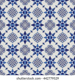 Modern Danish ceramic Tile Seamless Pattern